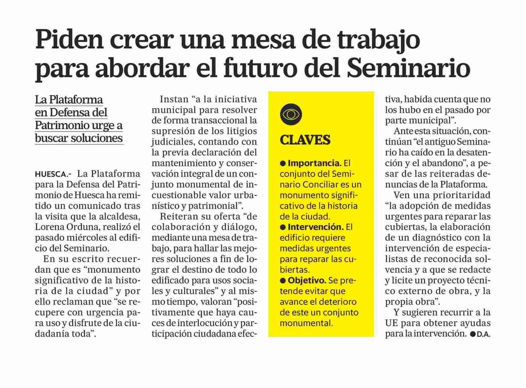 Una mesa de trabajo para abordar el futuro del Seminario