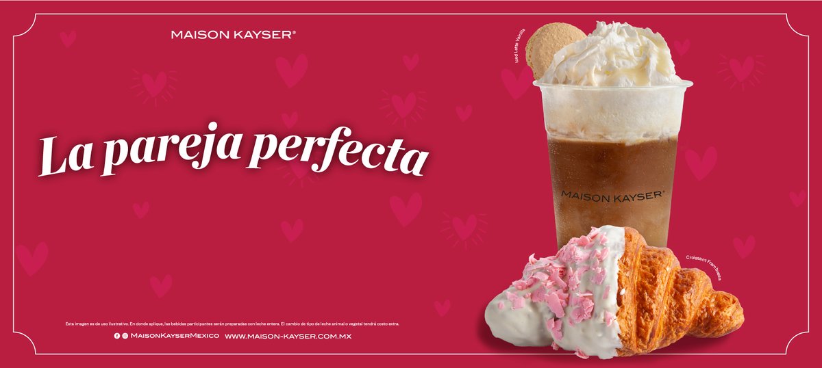 PSatelite's tweet image. Haz que tu San Valentín sea aún más especial con la pareja perfecta: un croissant de frambuesa y el nuevo vainilla Iced Latte 🤩, una dulce sorpresa en cada uno.
Visita Maison Kayser en Pla.Sa 👈

#PlaSa #maisoncroissant #icelatte #parejaperfecto #SanValentín