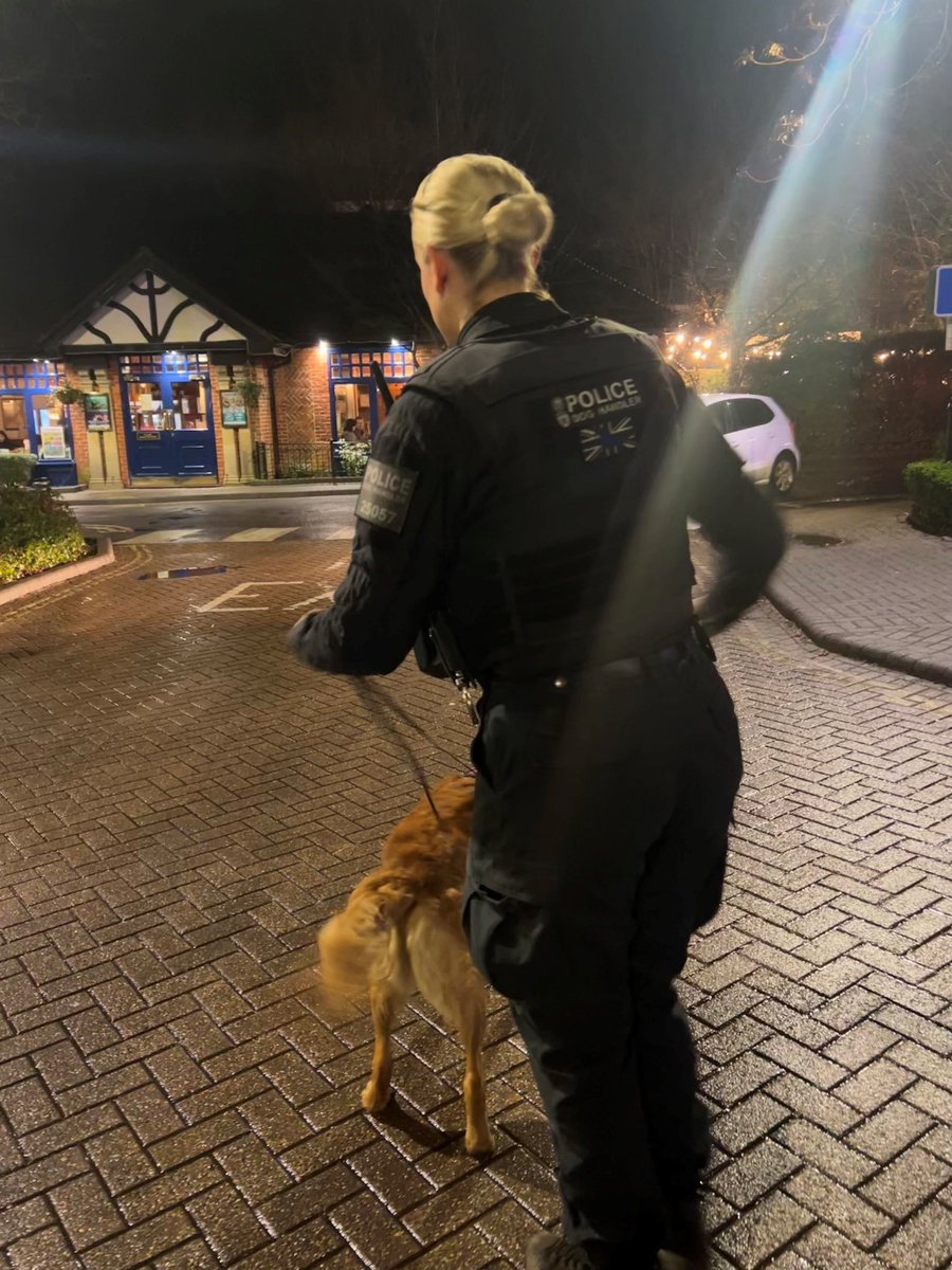 Last night, Fleet Police teamed up with our Dog Units to conduct  pro-active patrols, targeting drugs, resulting in a number of people being stopped and searched for possession of illegal substances. 
We are committed to ensuring you enjoy your night out safely.
#visiblepolicing