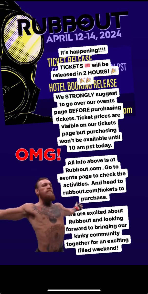 We are releasing pictures in 2 hours from note (10pm pst) get an early bird ticket before they are gone!   Hope to see old friends and new ones here joining us this year! 🤗