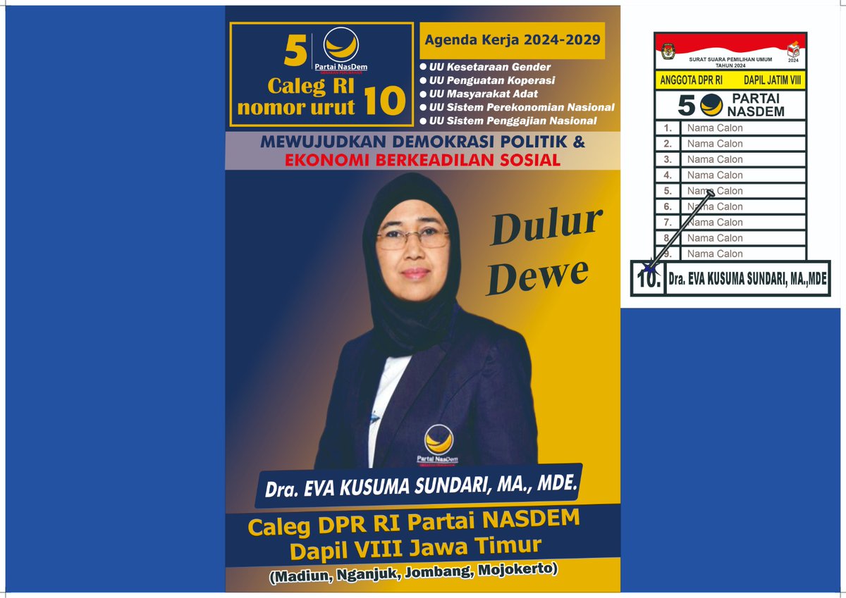 kaniaeri2's tweet photo. UU Penguatan Koperasi, UU Masyarakat Adat, UU Sistem Perekonomian Nasional, UU Sistem Penggajian Nasional.
#Nasdem
#SavePRT
#Jatim
#Madiun
#Nganjuk
#jombang
#Mojokerto
#EvaSundari
#EvaKusumaSundari https://t.co/2wN3fnRm6w
