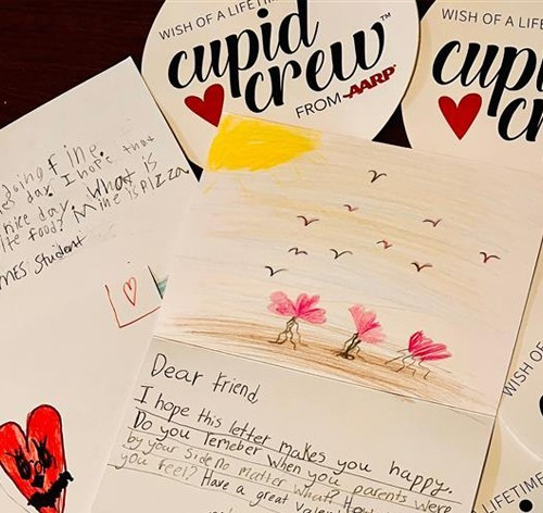 USPSNewsSoCal's tweet photo. Lift the spirits of older adults who might feel lonely on #Valentinesday. The Cupid Crew project allows people to download &amp; mail Valentine’s Day cards to people in long-term care facilities. https://t.co/tYBdwLOqul #lovestamp https://t.co/YpAcLEXh0h #CupidCrew #USPSEmployee https://t.co/cB5xqoENFh