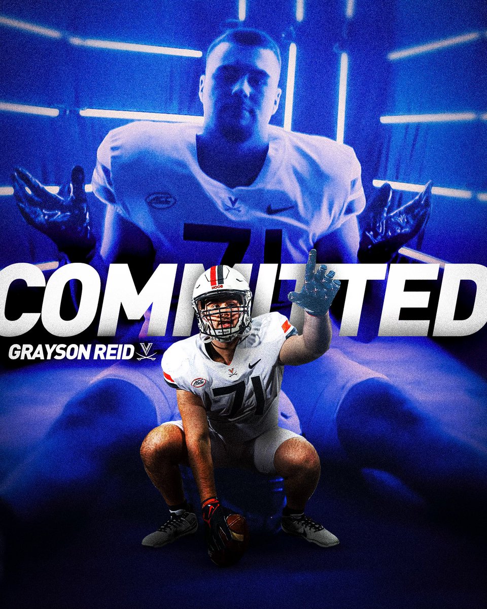 GraysonReid71's tweet image. COMMITTED! #AGTG @UVAFootball @Coach_TElliott @Coach_TerryHeff @JoeyOrck @CoachBWolfe @coachdeskitch @frogfootball @Maretathletics @FATboysOLine @PR_Strength @kalfonjordan