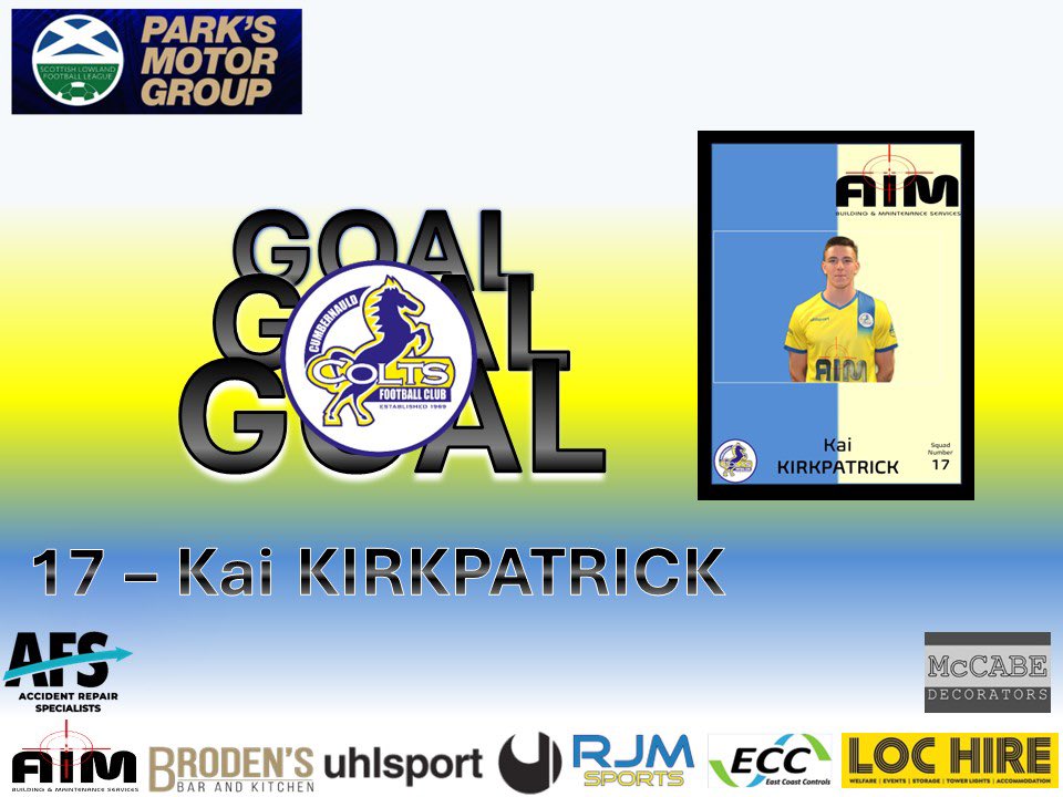 OfficialCColts's tweet photo. Goal
Colts 1
Boโness 0
#57mins
Being a Dad suiting Kai as he gets our opener.
Great hold up play by Reg then feeding Cole whose cut back is taken by Kai shifting onto his left and finishing in off the post from the edge of the area. https://t.co/k14dMIKFUy