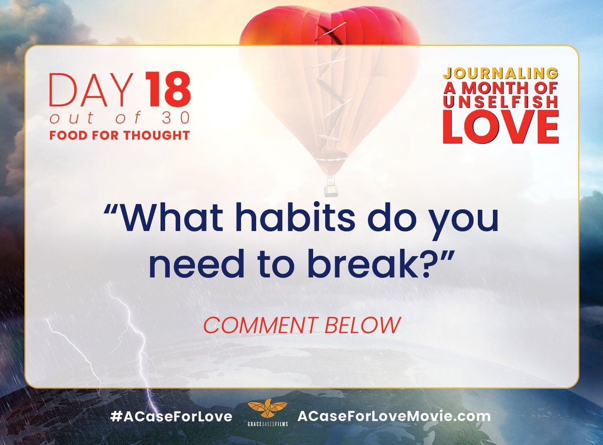 DAY 18 of 30--tell us what you think! How's the journaling going? See today's prompt to get those comment juices flowing and let us know how acts unselfish love are evident in your experience today: whether acts you witness, experience, or perform!