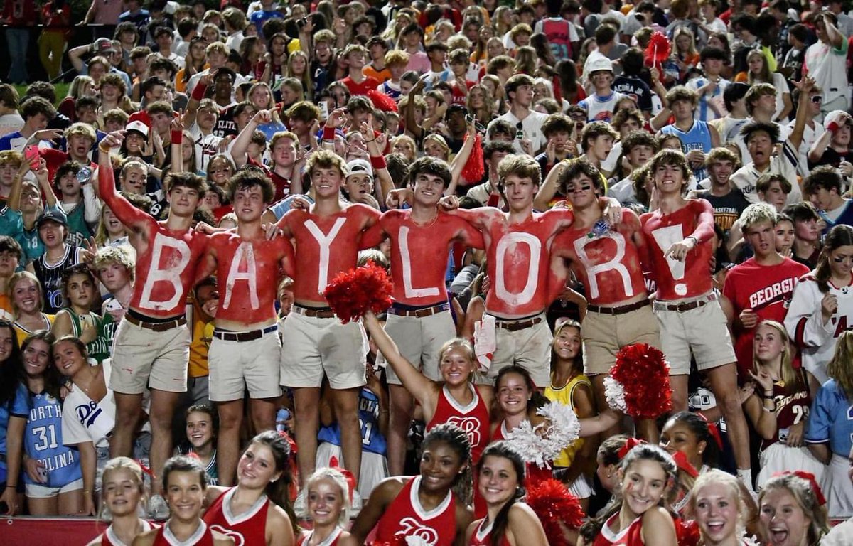 ErikKimrey's tweet photo. “You have one of the best student sections I’ve ever seen.” - Josh Heupel #WeAreBaylor https://t.co/IXNUrqupHR