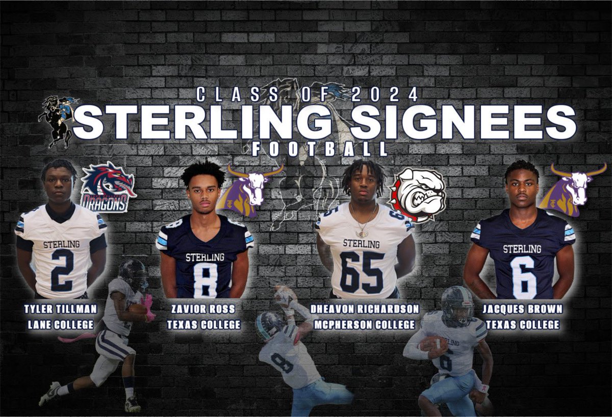 Sterling Raiders Football Signees #Weowe