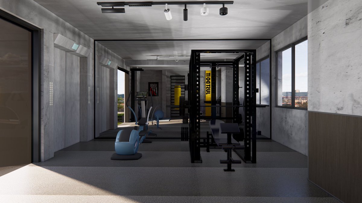 DinnActiveHQ's tweet photo. Gym 3D Render for a new block of flats in VI, Lagos. https://t.co/rIKzxgQLBw