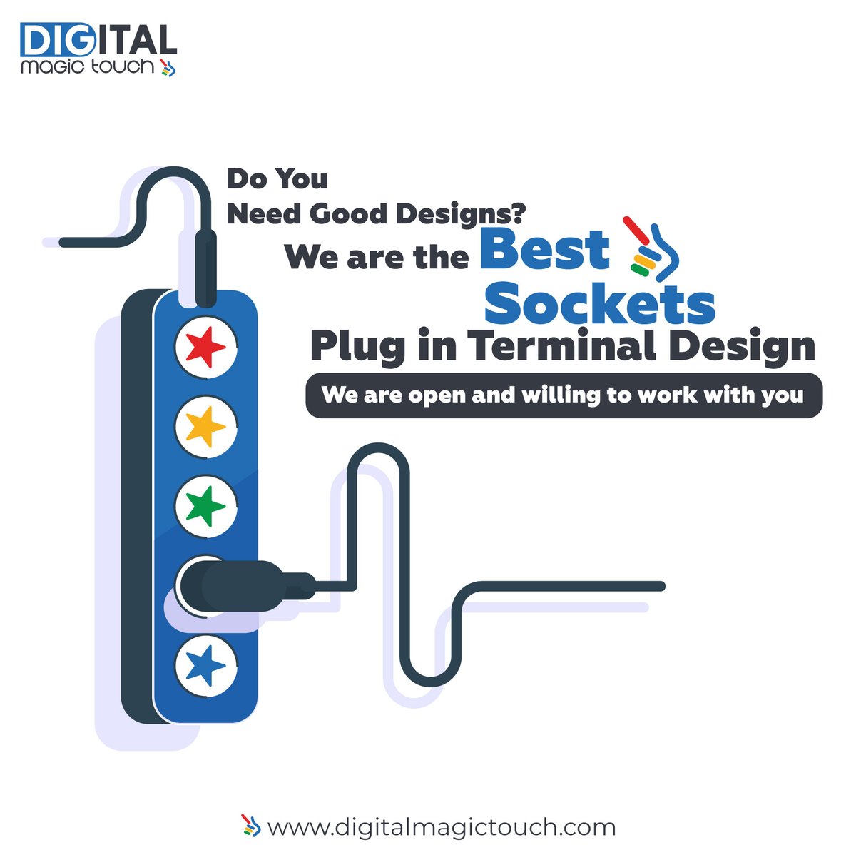 DigitalMTouch's tweet image. Do You Need Good Designs? We are the Best Sockets Plug in Terminal Design We are open and willing to work with you.

#Digitalmagictouch #DigitalDesignExcellence #CreativeInnovation #VisualImpact #DigitalMasterpiece #MarketingMagic #DesignInspiration #VisualBranding #CreativeMark