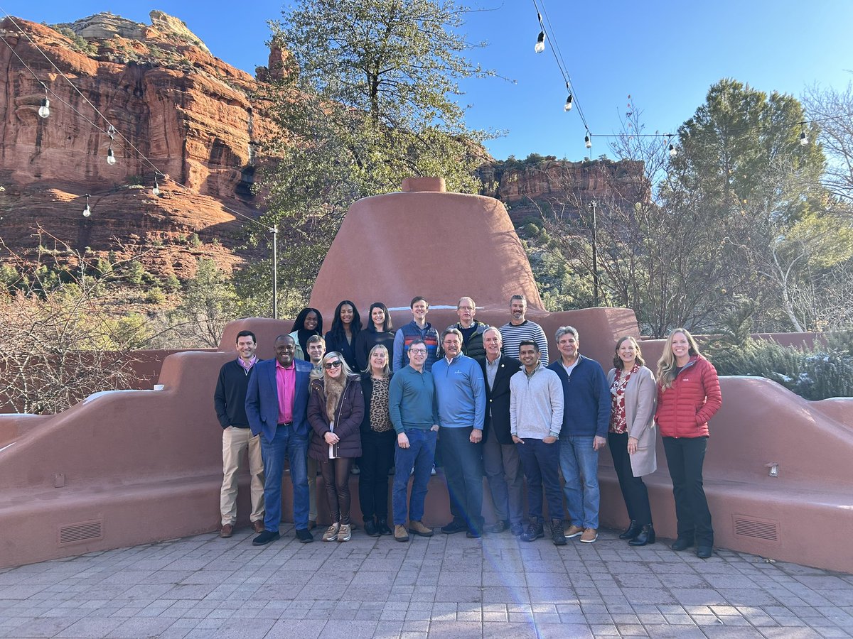 ACC North Carolina Chapter Councilors strategy planning meeting in Sedona—a leading model chapter under Governor Bill Downey and Chapter Exec.Beth Denny. Rock Solid! @ACCinTouch @HadleyWilsonMD @AtriumHealth @ACCNCChapter