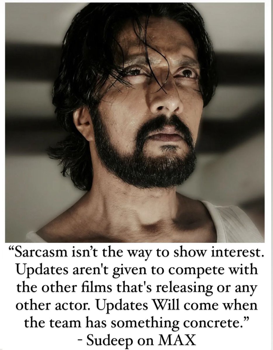 BangaloreTimes1's tweet photo. Replying to trolls, in his own style, Sudeep said, “MAX is shaping up well and our top priority is to entertain you all.” @KicchaSudeep 

On January 5th, Sudeep had shared that he is prepping to shoot for the climax of the bi-lingual film.

#Sudeep #Sudeepfans #Sudeeparmy https://t.co/sQ9lIuVlwb