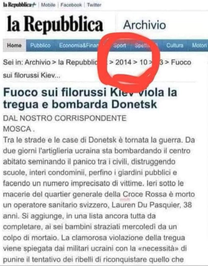 RobertoAvventu2's tweet photo. RICORDARE QUESTA DATA: 03/10/2014

C'è un aggredito e un aggressore

Solo che l'occidente li ha invertiti https://t.co/duWVdQ9LWp
