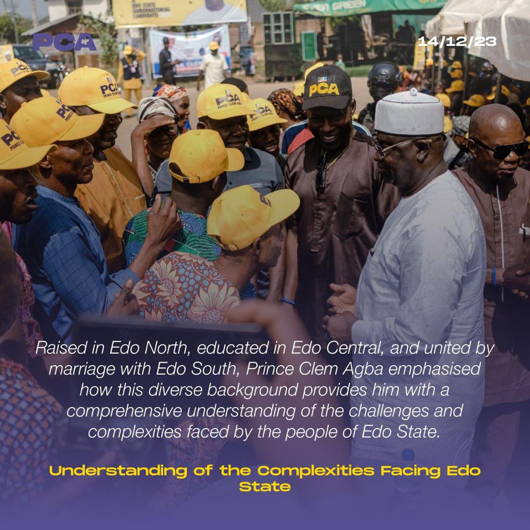 tosino52's tweet photo. As we approach the primaries, my team and I will continue engaging with party members and stakeholders across the state, towards our shared goal of a reinvigorated Edo. -Prince Clem Agba
#ClemAgba #PCA #Edo2024 #PCATRUST #TrustClemAgba https://t.co/e3p90dcTiy