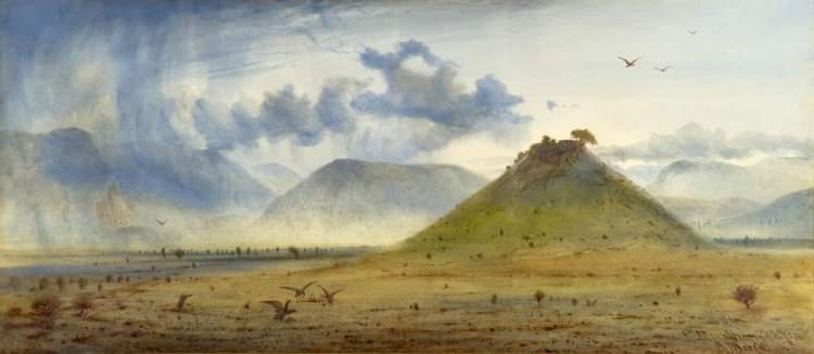 The mountains look on Marathon And Marathon looks on the sea; And musing there an hour alone, I dreamed that Greece might still be free - Lord Byron, Don Juan (1819–24) canto 3, st. 86 (3) _______ 'View of Marathon' by Andrew MacCallum, 1874. Benaki Museum