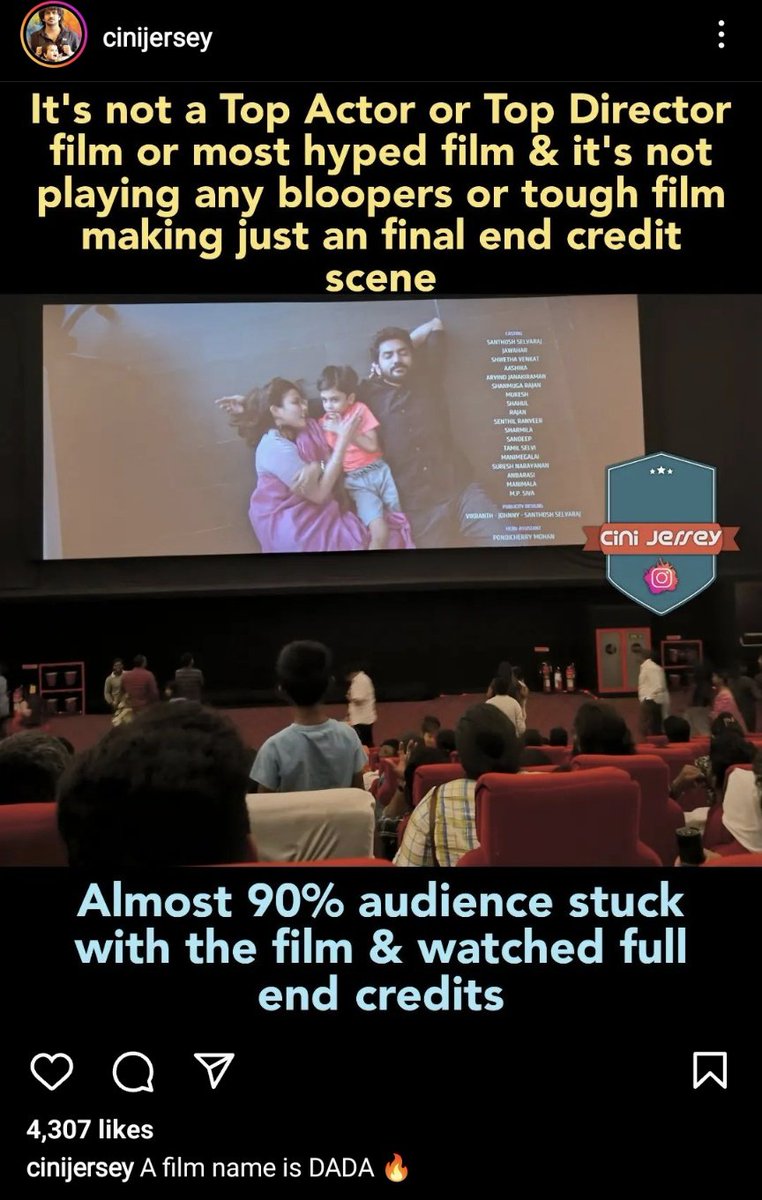 Rajak15894's tweet photo. The Success of Dada.... ✅

#1YearOfDaDa

@Kavin_m_0431 @OlympiaMovies https://t.co/T2jE8B0VOM