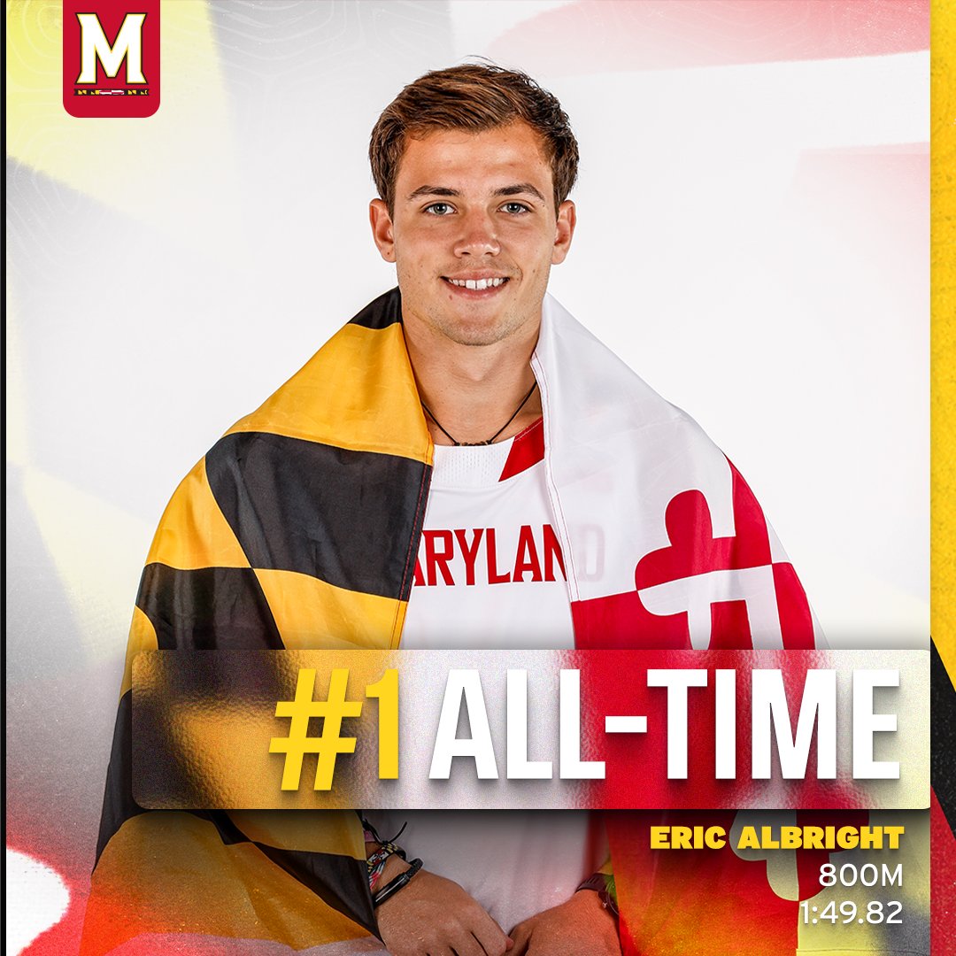 A NEW KING OF THE 800M 👑

Eric becomes the first Terp EVER to go sub 1:50 in the 800m, and is the new school record holder! #KeepUp