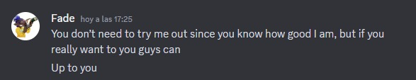 El_Espace's tweet image. Follow-up: He just ignored what he did so far and excused himself with lies like if we all didnt know how he really is. But the AUDACITY to say he doesnt need tryouts cuz "HE IS SO GOOD" bro Im loosing it, this guy's unable to learn from his mistakes Thank god he's banned from SQ