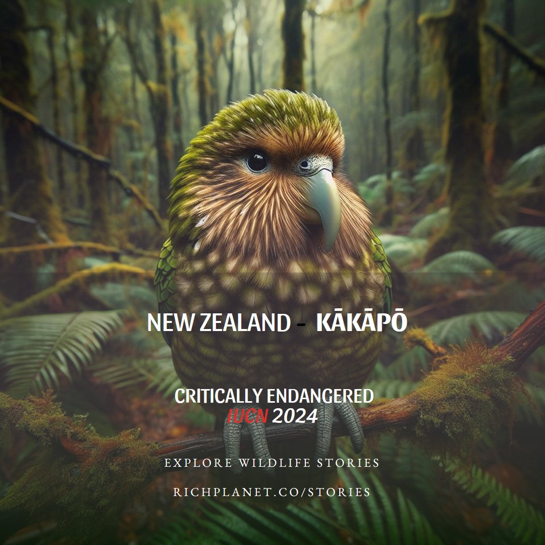 RichPlanetMatt's tweet photo. New article at https://t.co/9kuNkl4BzE #Wildlife #Kakapo #NewZealand https://t.co/luIce9Z1zT