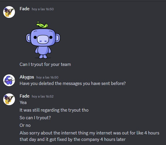 El_Espace's tweet image. Follow-up: He just ignored what he did so far and excused himself with lies like if we all didnt know how he really is. But the AUDACITY to say he doesnt need tryouts cuz "HE IS SO GOOD" bro Im loosing it, this guy's unable to learn from his mistakes Thank god he's banned from SQ