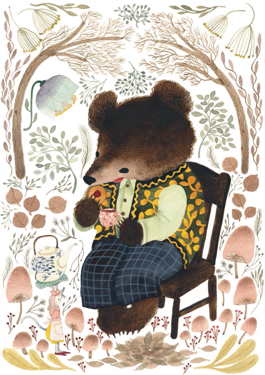 mabstractales's tweet photo. ロシアのおはなしに出てくる熊
良い週末をお過ごしください

#illustration #illustrator #cosyweekend #イラストレーター　#イラスト　#絵本作家　#森のくま https://t.co/YjAzCDZJur