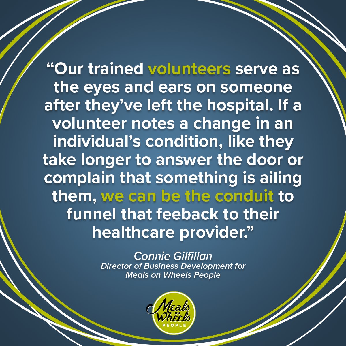 In our #MedicallyTailoredMeal program, our volunteers are the eyes and ears for our participants, providing a crucial link back to healthcare providers. Learn more about the impact of our MTM program and the extraordinary role of our volunteers: bit.ly/3u4IDq5