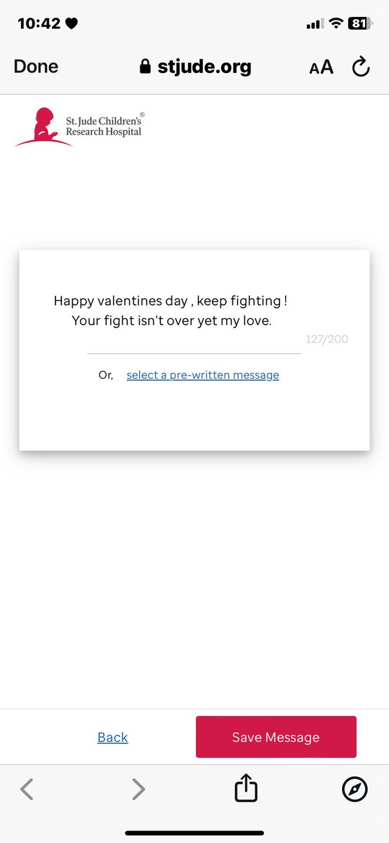 redadairr's tweet photo. send st.jude kids a valentines day card. it LITERALLY only takes 1 minute. yal alr on yal phone. https://t.co/MsSquX4Fki