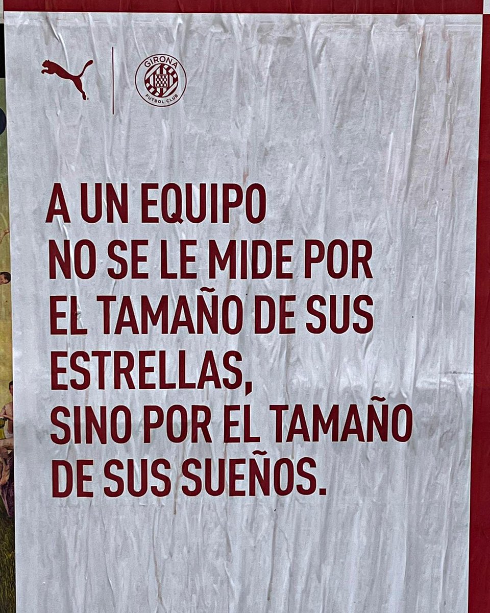 Girona deixou mensagens espalhadas por Madrid antes do jogo crucial contra o Real 👀