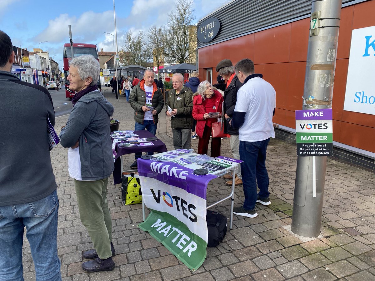 YEurope19's tweet photo. Excellent #makevotesmatter day in Kingswood talking to the candidates and the public about the importance of #proportionalrepresentation before the by-election there on Thurs 15th. https://t.co/9V8ThURXdQ