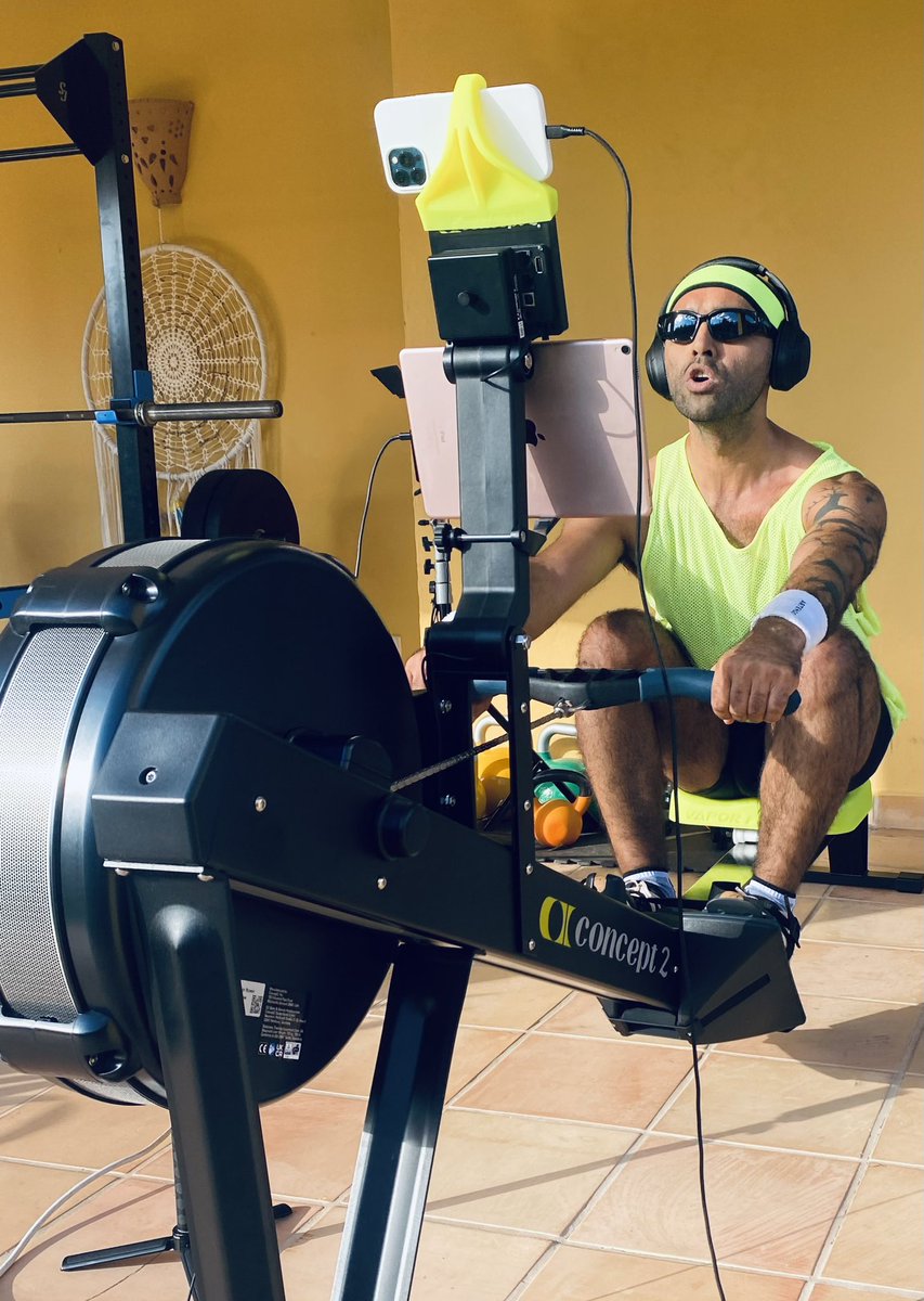 alisher's tweet image. Just had an awesome time with the @SaltyLemonEnt EXR app's virtual community row! 🚣‍♀️ It's a blend of gaming and fitness where your controller is an actual rowing machine. Loads of fun and a great workout! 💪😅 #concept2