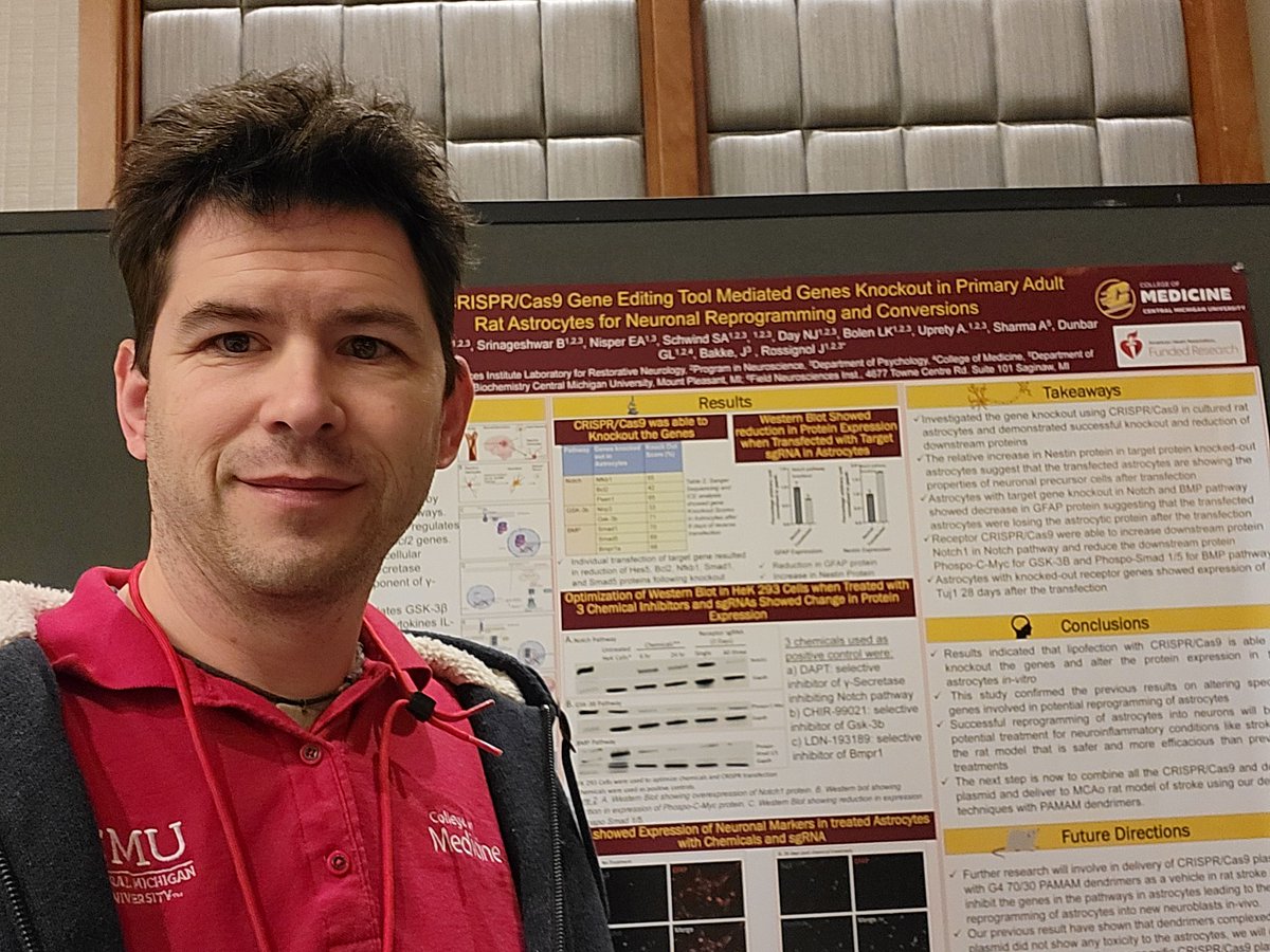 Very good time in Phoenix to present our work and represent CMU <a href="/CmichOrgs/">CMICH ORGS</a> @CMU_Medicine at the ISC2024 <a href="/AHAScience/">AHA Science</a>  and at the Bugher Foundation Collaborative Symposium #stroke #dendrimer