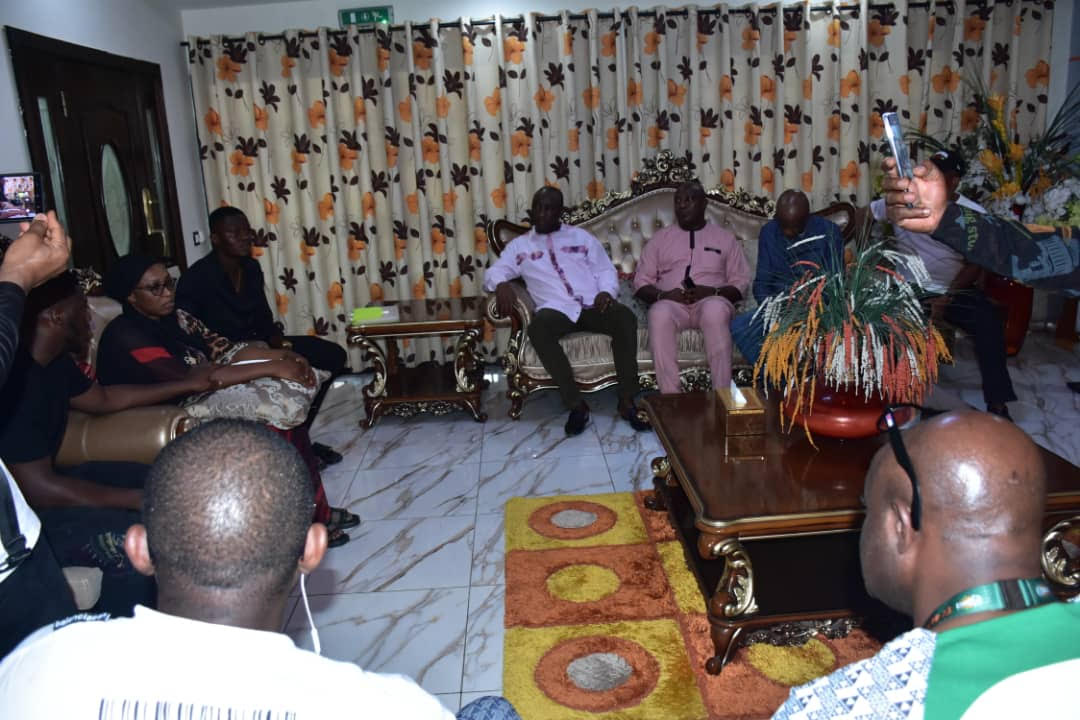 President of the NFF, Gusau has paid a condolence visit to the family of Chief Angus Nwoye, the Nigerian multi-millionaire who slumped and died at the Stadium de la Paix during the Africa Cup of Nations semi-final match between Nigeria and South Africa. #AFCON2023