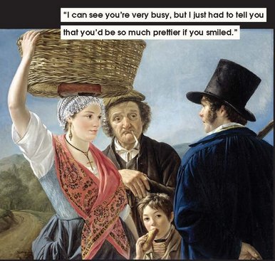 Nicole Tersigni, a comedy writer, got so fed up of men 'mansplaining' to her that she highlighted the issue by pairing these sorts of patronising comments with classical art, it went viral #WomensArt