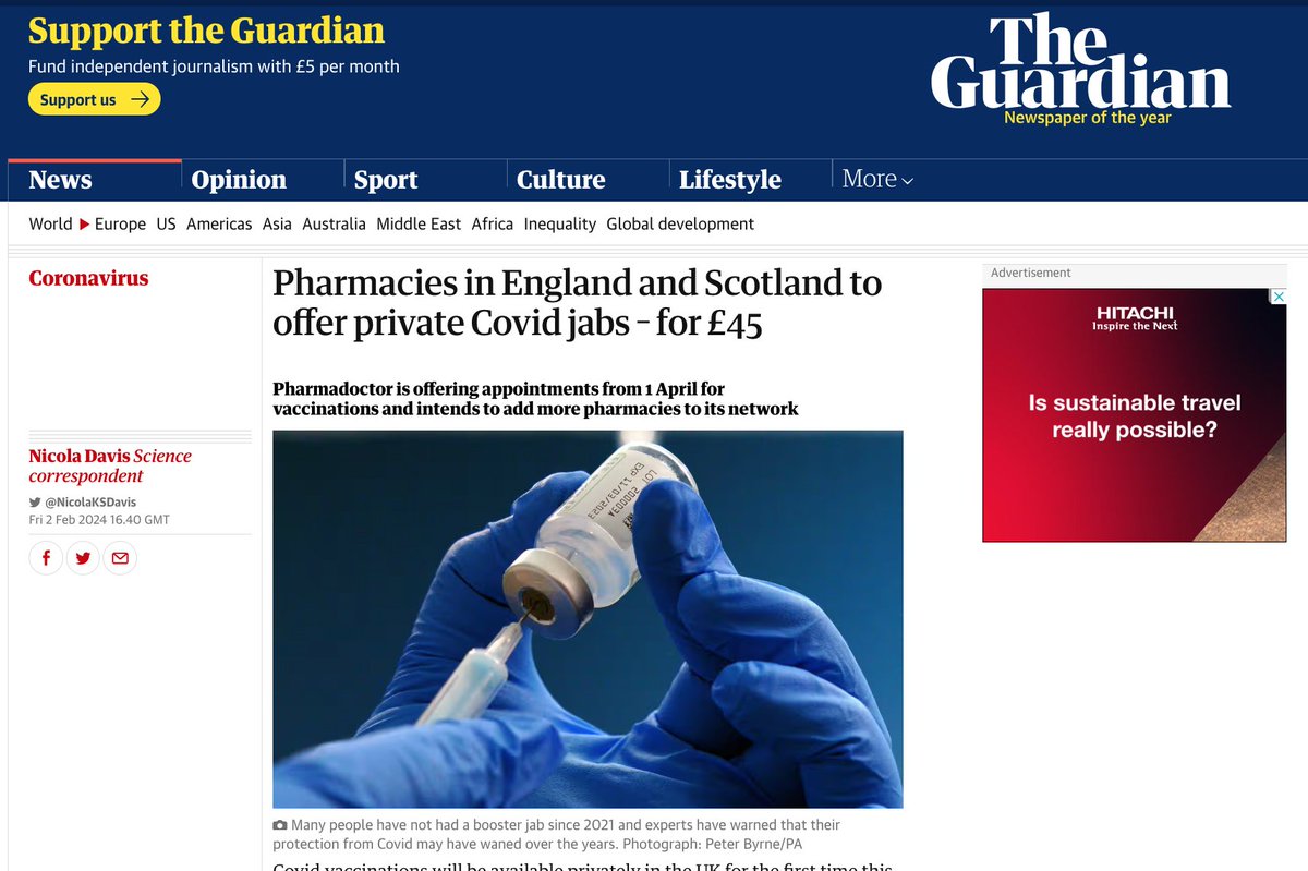 We've proudly launched the UK's 1st and only private #Covid vaccination service through our nationwide network of partner #pharmacies🥇🚀 
Read the full article here👇
linkedin.com/feed/update/ur…