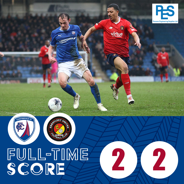 ChesterfieldFC's tweet photo. We're forced to settle for a point...

#Spireites https://t.co/rbFuyJDB43