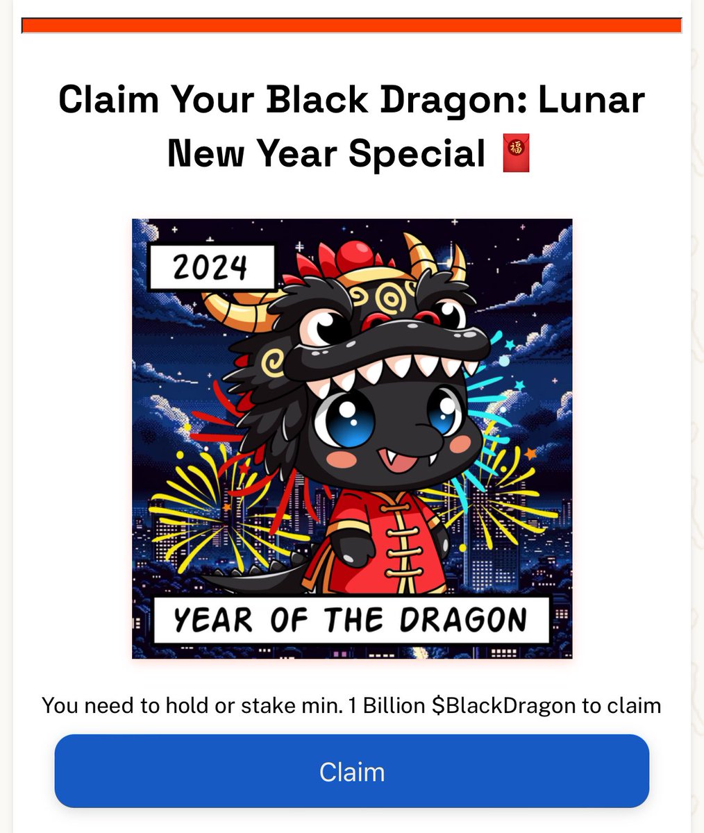 We’re happy to collaborate with @sharddog & @dragonmailxyz for a special Lunar New Year raffle 🐉🧧 Eligibility criteria: > Claim: shard.dog/blackdragon 🎆 AND > Share your claim on X Link closes in 48 hrs :3 #BLACKDRAGON wishes you lots of fortune and prosperity! 🐲🎆