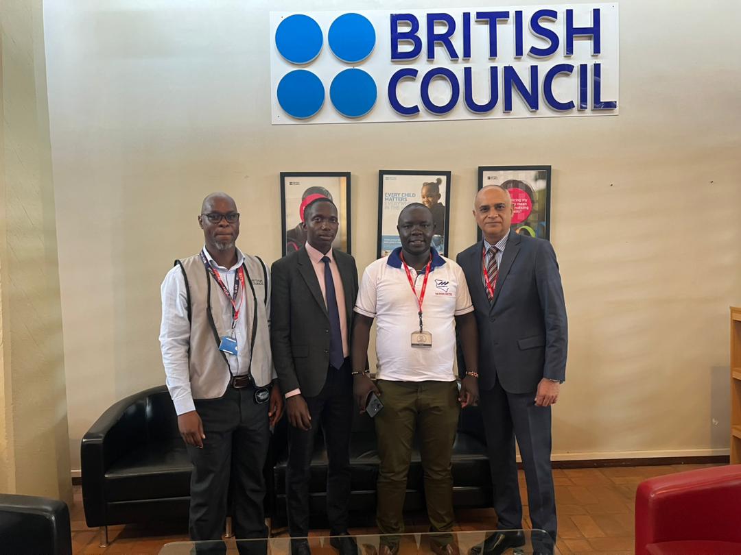 In attendance during the official partnership signing ceremony between KenyanNurse and British Council Uganda for IELTS Exam Registration Centre in Uganda were, from Right to left:- 1. Aftab Rupshi - British Council Business Development Manager East Africa 2. Caleb Wafula -