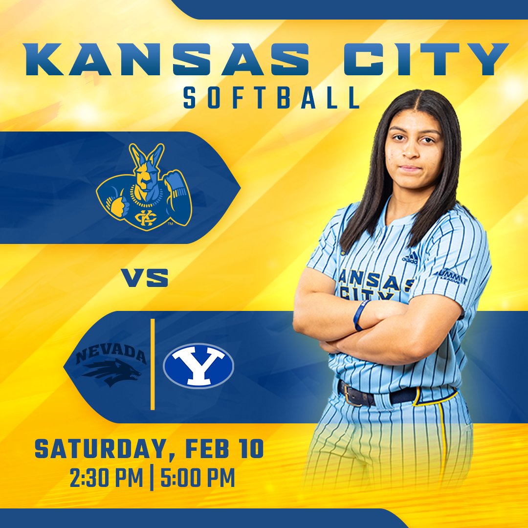 Softball is here, and it's here to stay 🤩
🆚 Nevada
⏰ 2:30 PM 
📈 bit.ly/3Uy0Qqz

📍 Manoa, HI

🆚 BYU 
⏰ 5:00 PM 
📈 bit.ly/3w6QkMO
#ROOUP | #DeclareKC