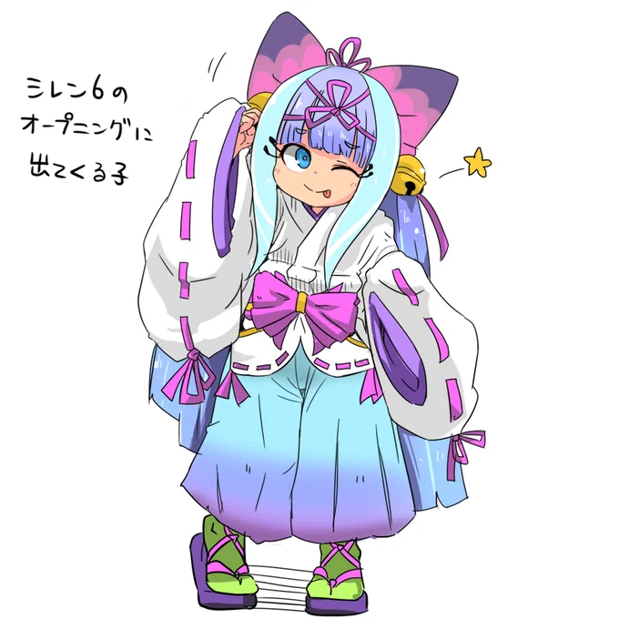 シレン6のオープニングに出てくる子を描きました 