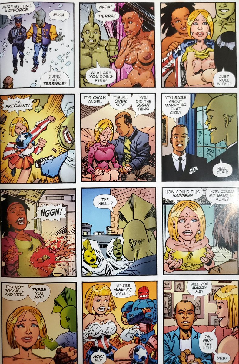 MonarchDafey's tweet photo. It's been awhile since this last came out and boy did Larsen pack it full of sex! 30th anniversary wedding special with quite a few back up stories. The Gentrify story by Simon Mallette St-Pierre was funny. Definitely get your money worth with 100 pages. https://t.co/HVZLu7ZWcS