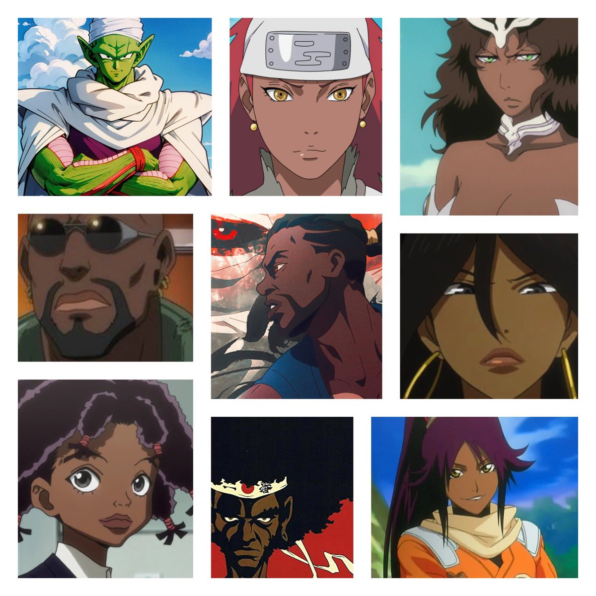 Today we celebrate some of our favorite Black anime characters!

And yes… Piccolo does count 👏🏽