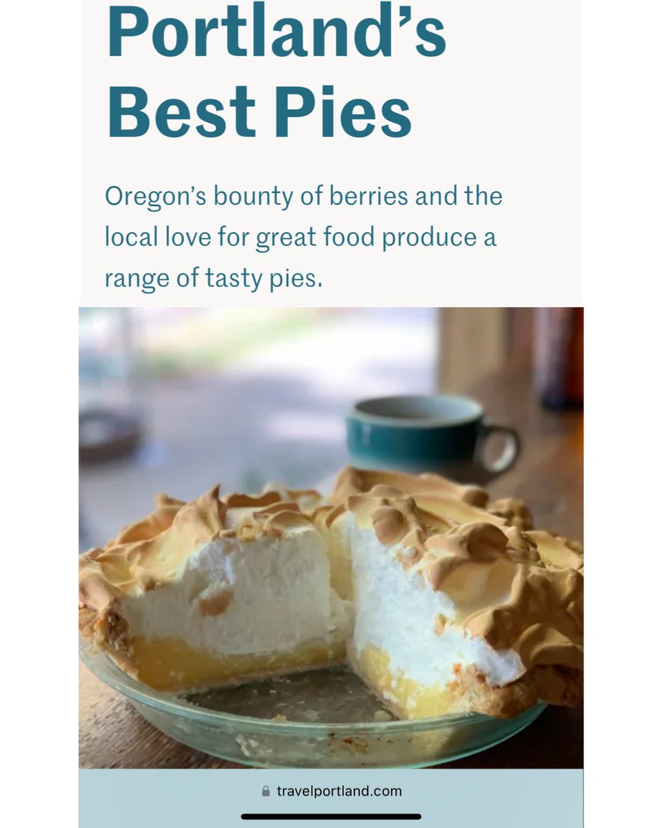 Thanks for the love, <a href="/travelportland/">Travel Portland</a>! 🥧 Check out their write up on Portland's top pies at the link below.

travelportland.com/culture/portla…