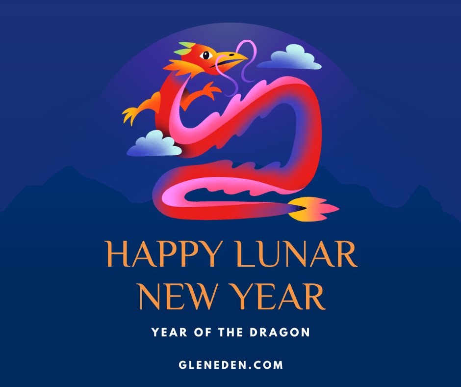 Happy Lunar New Year, a time for revival, renewal and rejuvenation. Glen Eden wishes you the strength and courage of the dragon as you pursue your dreams in 2024. 🐉 (Hopefully that includes a visit to us! 😉) #lunarnewyear #yearofthedragon #enterthedragon