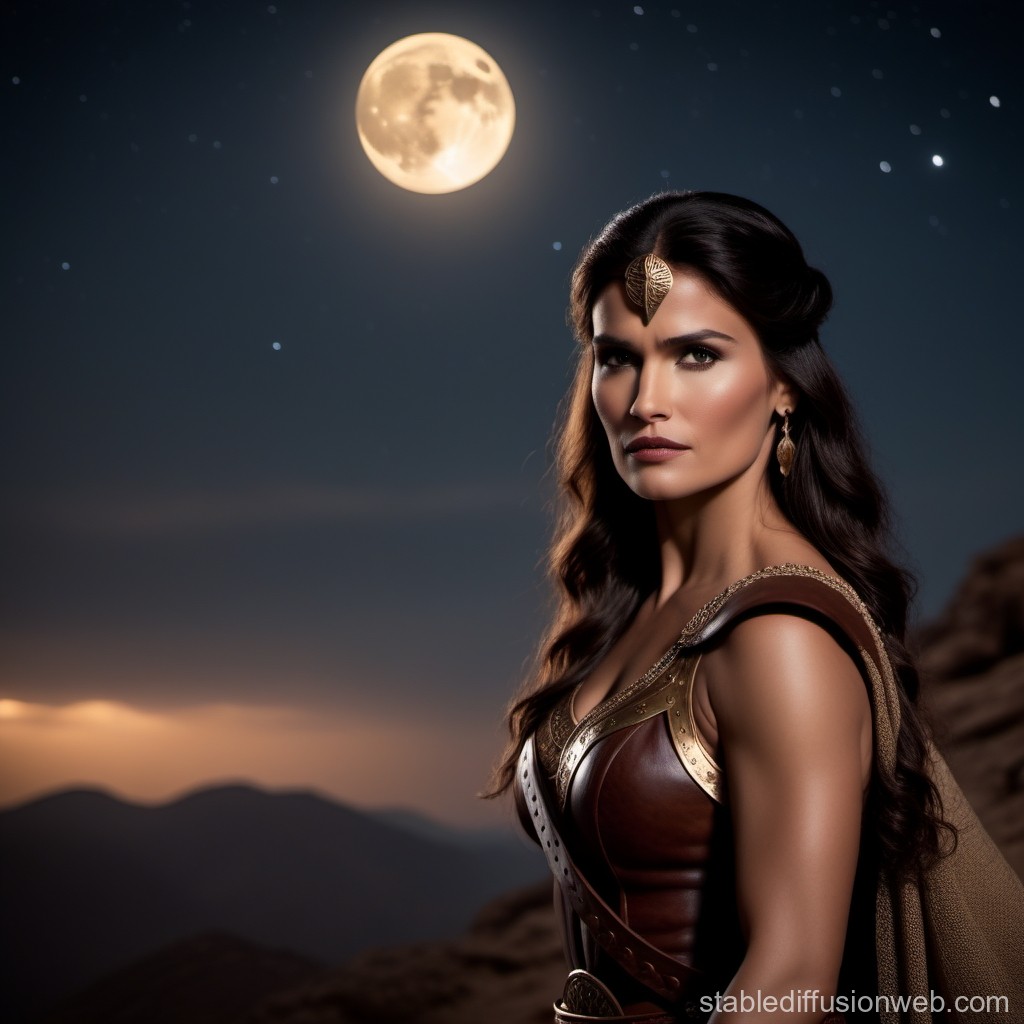 gilgeiger's tweet photo. Guerrero estilo Conan el bárbaro y guerrera con luna al fondo, generadas con https://t.co/NerLhS57uP 
Imágenes que pueden formar parte de un cartel #aiartist #posterdesign #stablediffusion https://t.co/km0XR7KTGn
