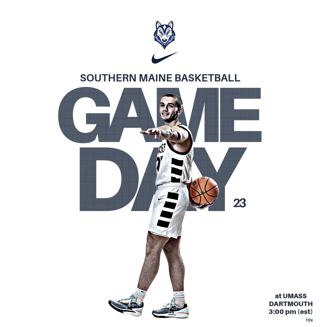 🚨Game Day🚨
🏀 USM @ UMASS Dartmouth
📍 Dartmouth, MA | Tripp Athletic 
⌚️ 3:00 pm (est)
#attitude #10x #pullthesled