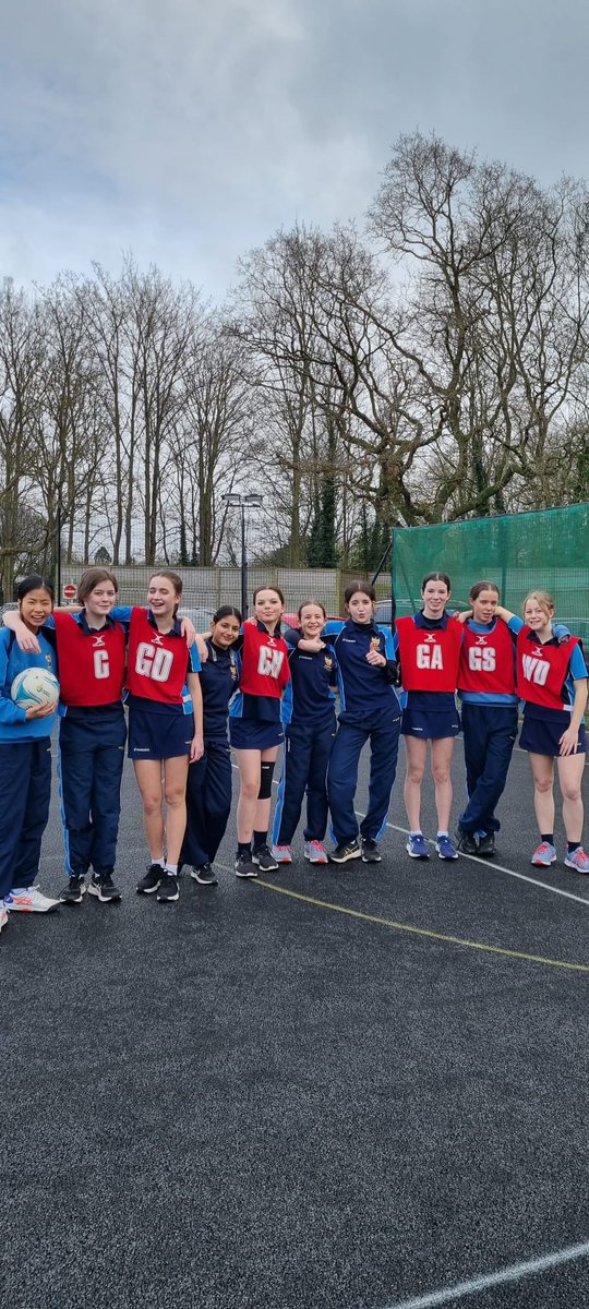 Netball: a lovely set of fixtures v RHS today! Well done girls!