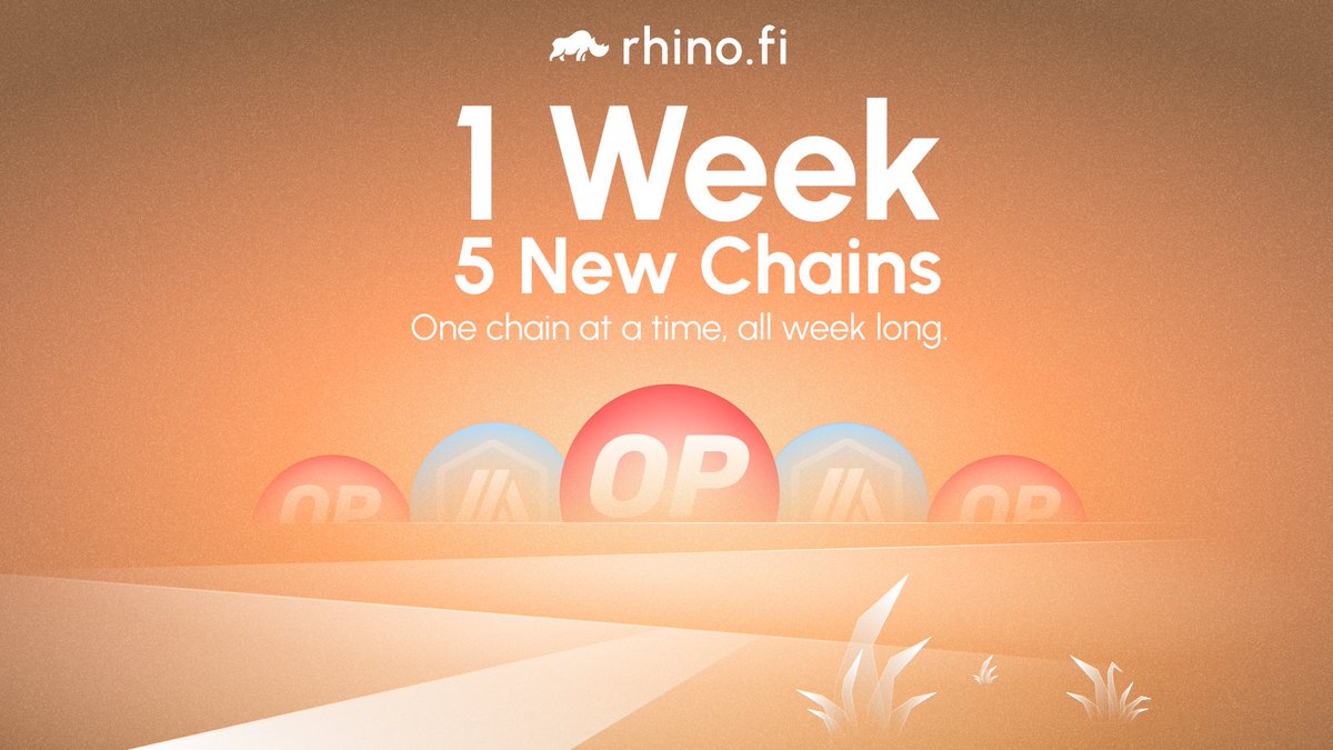 rhinofi's tweet photo. ⛓️How many chains can you launch in a week? ⛓️

Launching a new chain in a day is easy.

Doing it 5 days in a row? Yeah, no problem 😏

Stay tuned for 5 chains in 5 days…

Comment below for what chain you think will be first 👇 https://t.co/oEsVNxwxtc