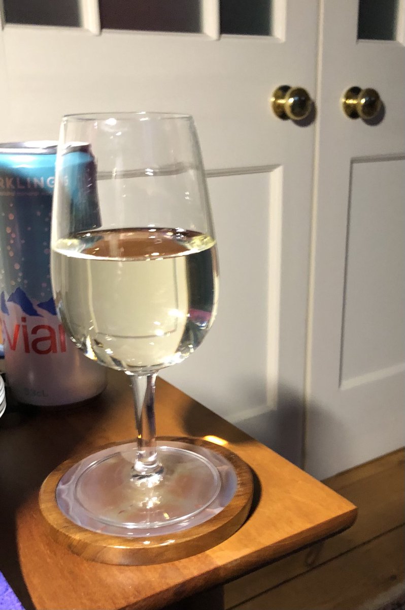 Riesling with a dash a fizzy water. #ConfinedCocktails