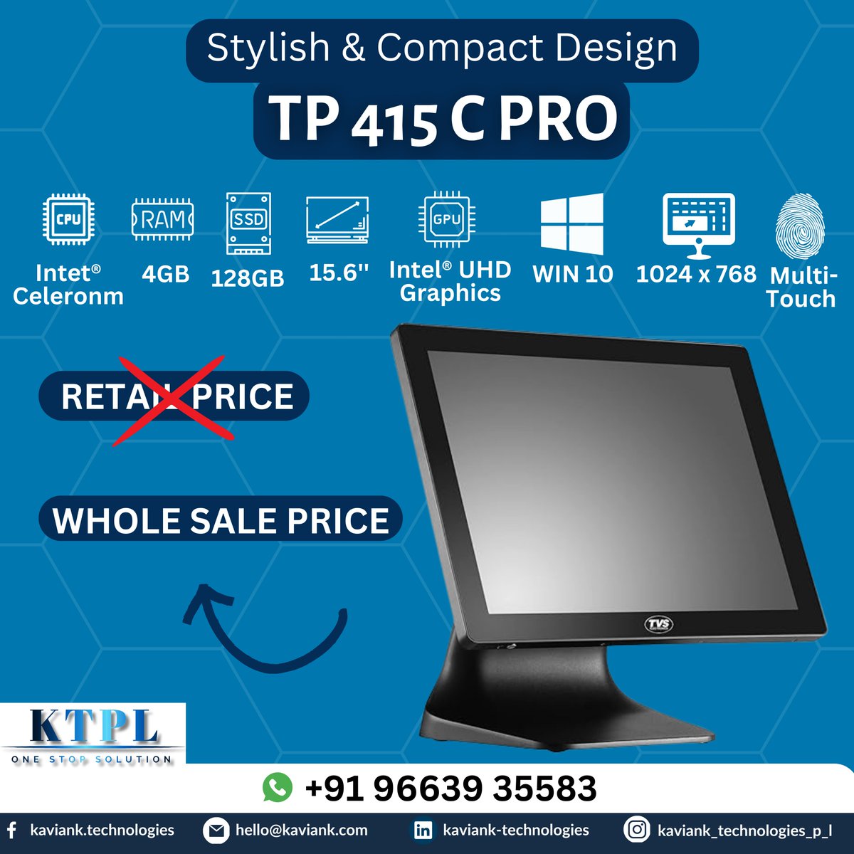 🌟 Introducing the TP 415C Pro Monitor at wholesale prices! 🌟

Upgrade your setup with the TP 415C Pro Monitor, designed for professionals seeking top-notch performance without breaking the bank. 💻
🚀#TP415C #ProMonitor #WholesaleDeal #PowerProtection #WholesaleOffer 🌈#KAVIANK