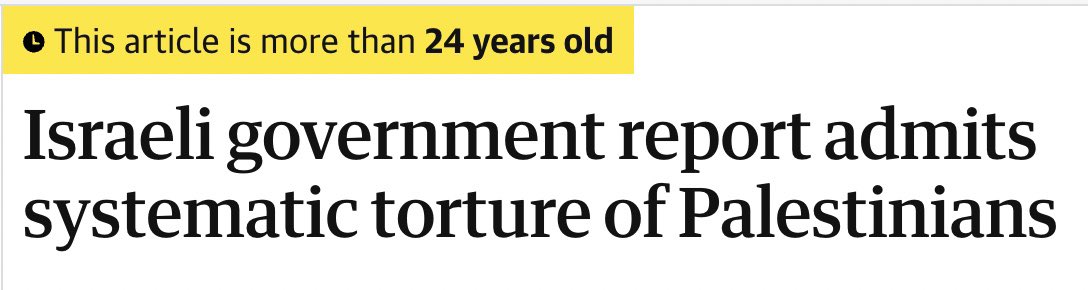 ‘This article is more than 24 years old’