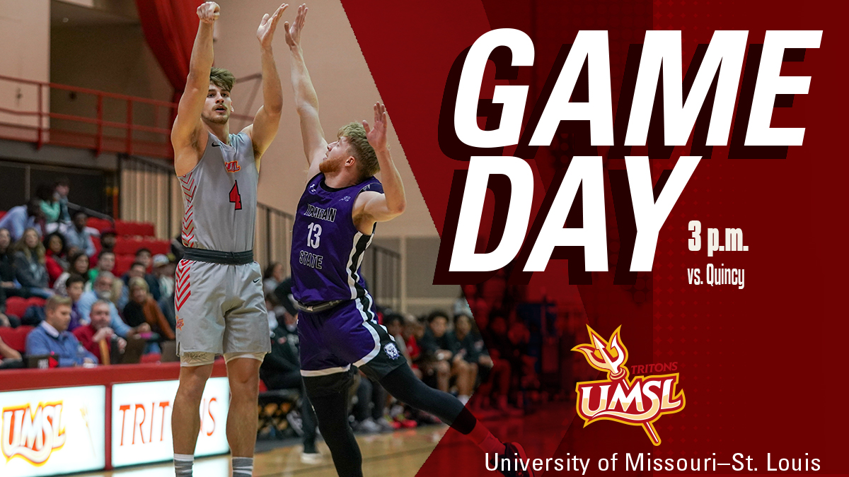 .@UMSLMBB looks to make it 2 straight as it hosts the Hawks this afternoon. 📍- St. Louis (Mark Twain Building) 🎥- glvcsn.com/umsl 📊- umsltritons.com/sidearmstats/m… #⃣ - #GLVCmbb #FeartheFork🔱#tritesup🔱